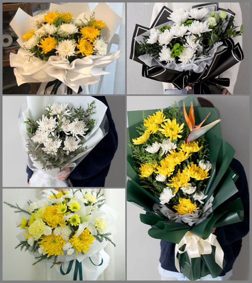 黑龙江牡丹江爱民区黄花街道白事花束代送